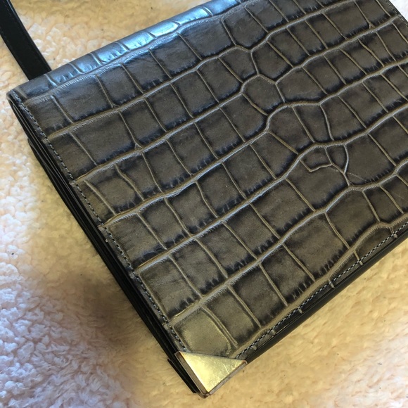 Alexander Wang croc gray flap bag - Picture 3 of 7